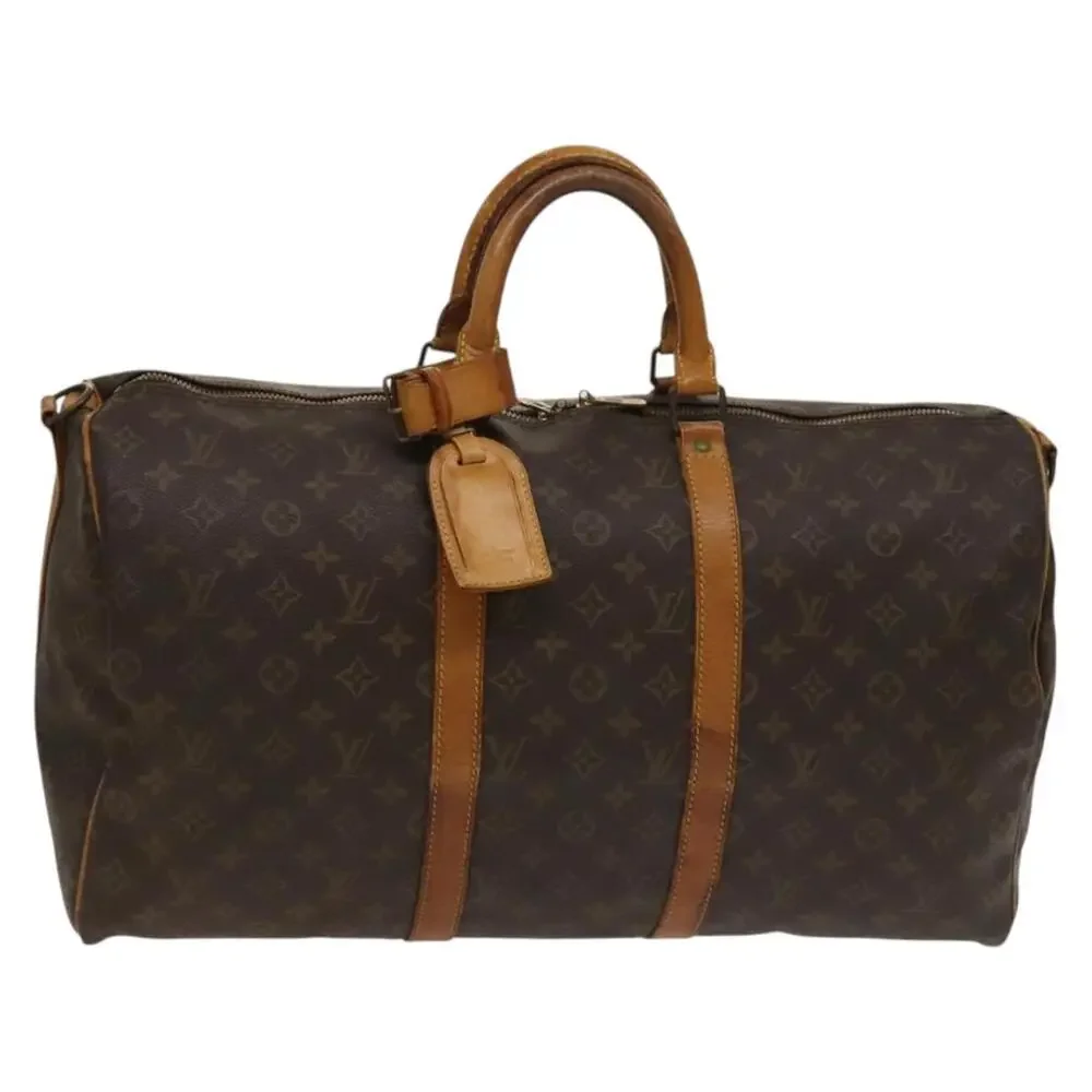 LOUIS VUITTON Monogram Keepall Bandouliere 50 Boston Bag M41416